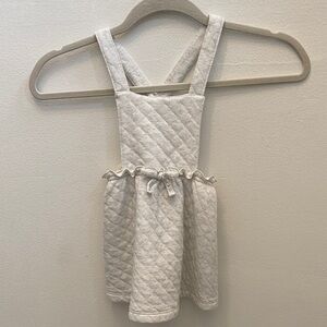 Carter's Cream Gray Quilted Dress